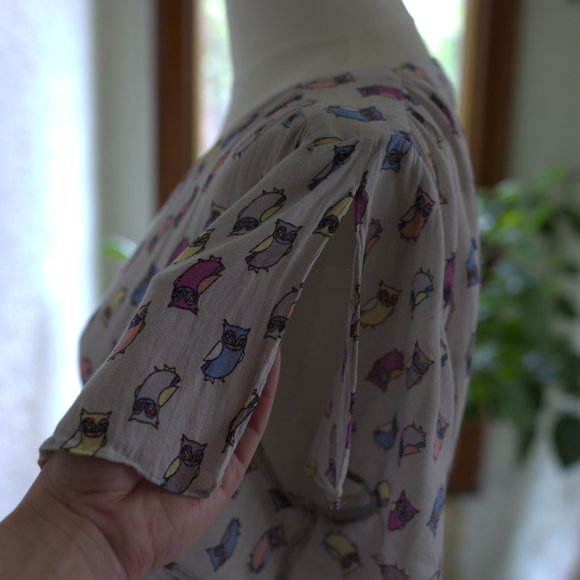 Cotton Owl Dress - Picture 4 of 6